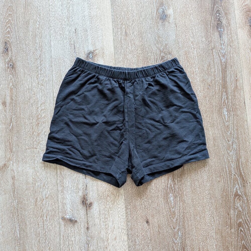 American Giant French Terry Sweatshort, black, size medium